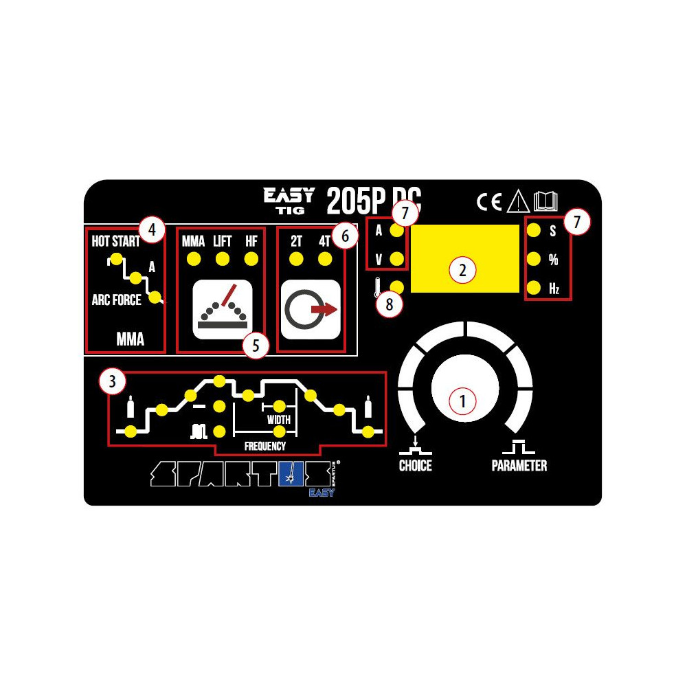 Spawarka Spartus EasyTIG 205P DC - zestaw - EASYTIG205EPULSEDC-G - Spartus - 7