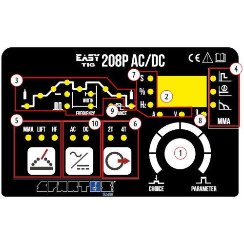 Spawarka Spartus EasyTIG 208P AC/DC - zestaw - EASYTIG208PACDC-PAK-17-4-G - Spartus - 6