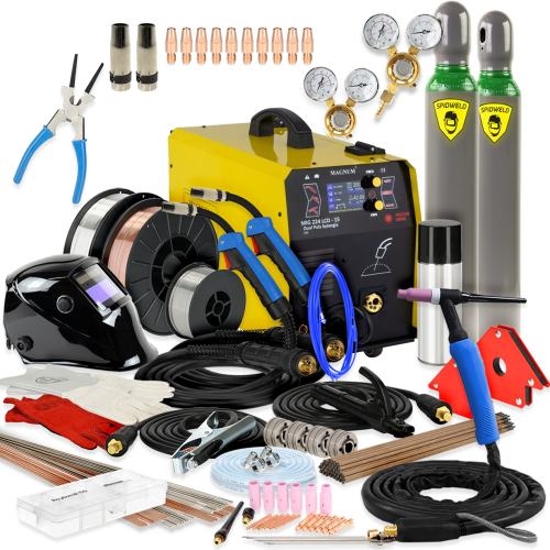 Spawarka Magnum MIG 224/15 LCD Dual Puls Synergia v2 - zestaw - U MI 224 LC15P-G - Magnum - 1