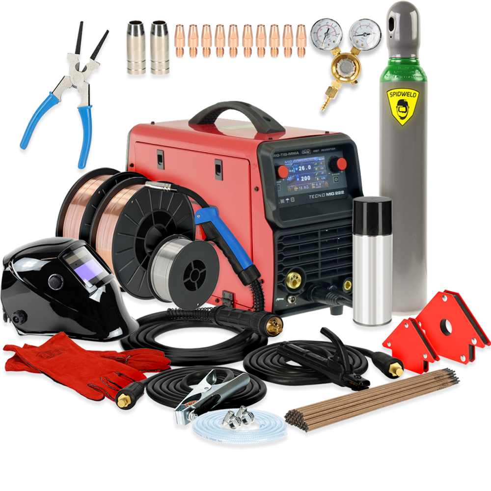 Spawarka Ideal Tecnomig 222 LCD Synergic - zestaw - TMIG222LCD-G - Ideal - 3