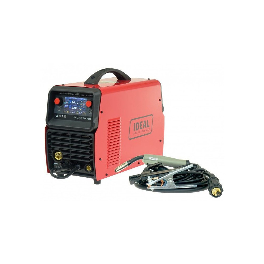 Spawarka Ideal Tecnomig 222 LCD Synergic - zestaw - TMIG222LCD-G - Ideal - 8