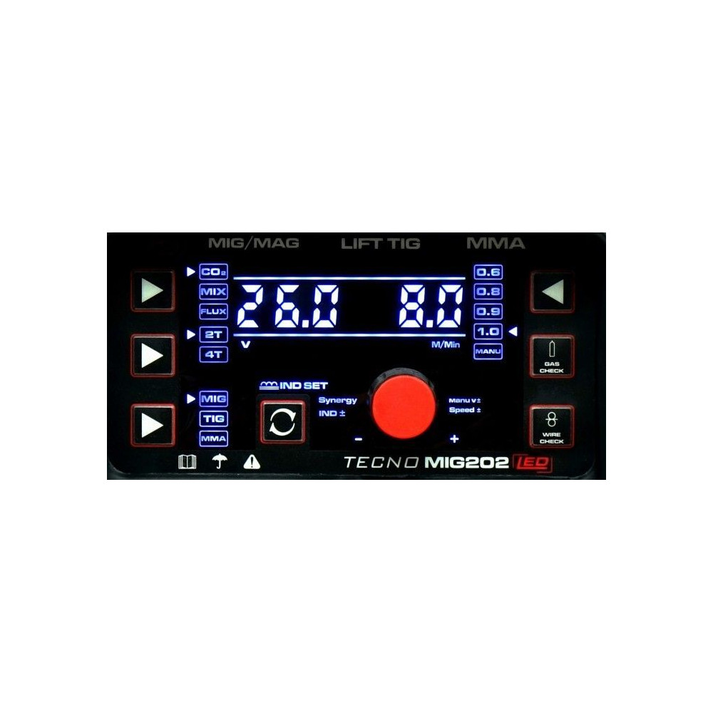 Spawarka Ideal Tecnomig 202 LED Synergic - zestaw - TMIG202LED-G - Ideal - 13