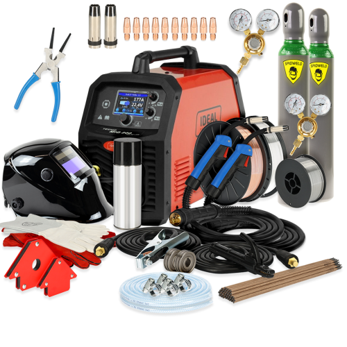 Spawarka Ideal Tecnomig 200 Pulse LCD - zestaw - TMIG200P-G - Ideal - 2