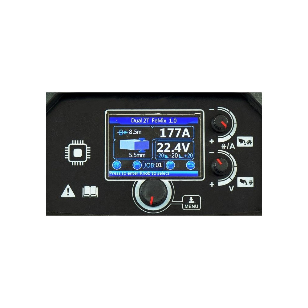 Spawarka Ideal Tecnomig 200 Pulse LCD - zestaw - TMIG200P-G - Ideal - 12