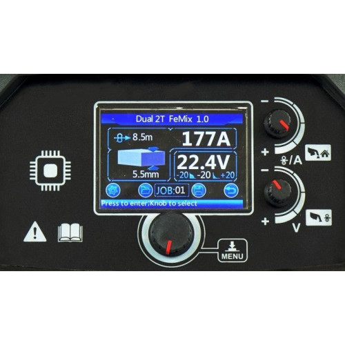 Spawarka Ideal Tecnomig 200 Pulse LCD - zestaw - TMIG200P-G - Ideal - 12