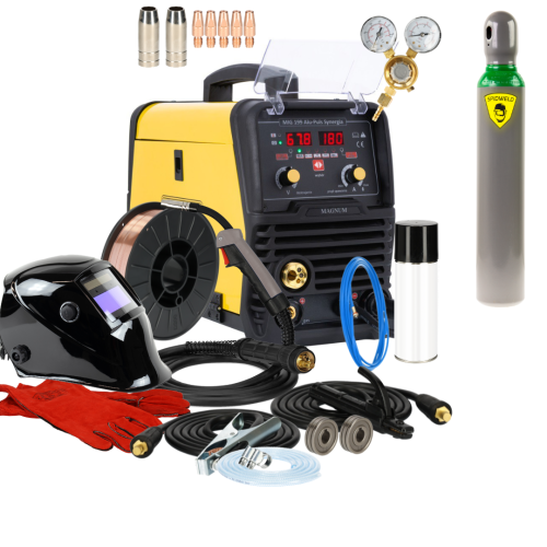 Spawarka Magnum MIG 199 Alu-Puls Synergia - zestaw - U MI 199 ALSY-G - Magnum - 4