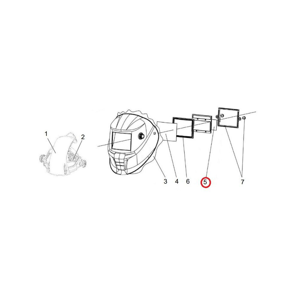 Wewnętrzna szybka ochronna 104,6x54 mm do przyłbicy ESAB Savage 10 szt. - 0700000482_px10 - ESAB - 1