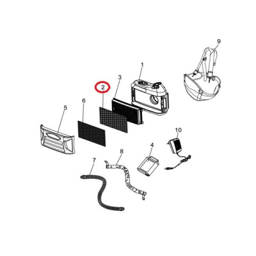 Filtr wstępny ESAB PAPR EPR-X1/X1.1 / 5 szt. - 0700500902_px5 - ESAB - 1