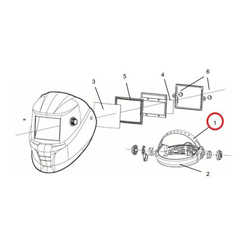 Nagłowie do przyłbicy ESAB Savage A40/A41 - 0700000483 - ESAB - 1