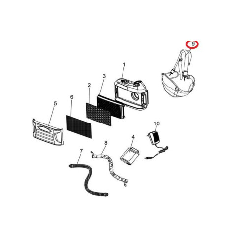 Pas biodrowy z uprzężą naramienną systemu ESAB PAPR EPR-X1/X1.1 - 0700500909 - ESAB - 1