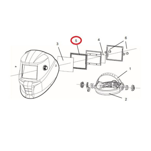 Ramka filtra ADF do przyłbicy ESAB Savage A40/A41 - 0700000418 - ESAB - 1