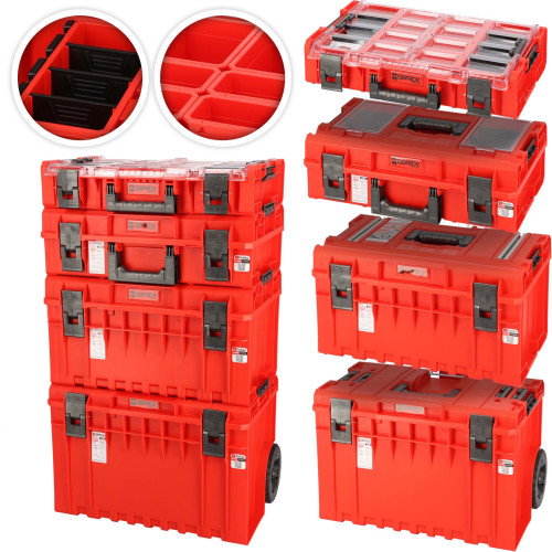 Zestaw mobilnych skrzynek narzędziowych Qbrick System ONE Red Ultra HD - Z256229PG001 - Qbrick System - 1