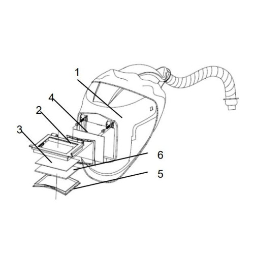 Skorupa przyłbicy ESAB F20 - 0700000509 - ESAB - 1