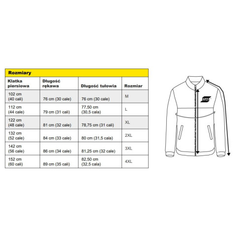 Skórzana kurtka spawalnicza Proban ESAB - 07005004-G - ESAB - 1 2