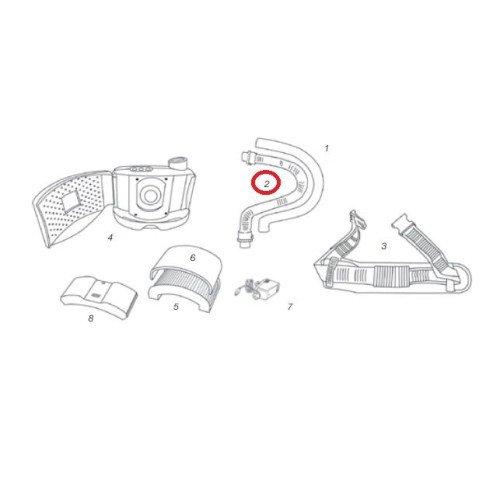 Przewód powietrzny 85 cm ESAB PAPR - 0700002305 - ESAB - 1