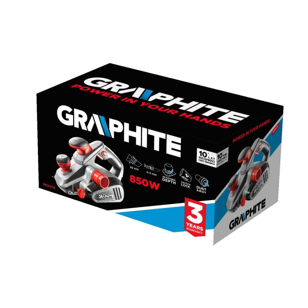 Strug elektryczny Graphite 850 W 82 mm - 59G678 - Graphite - 11