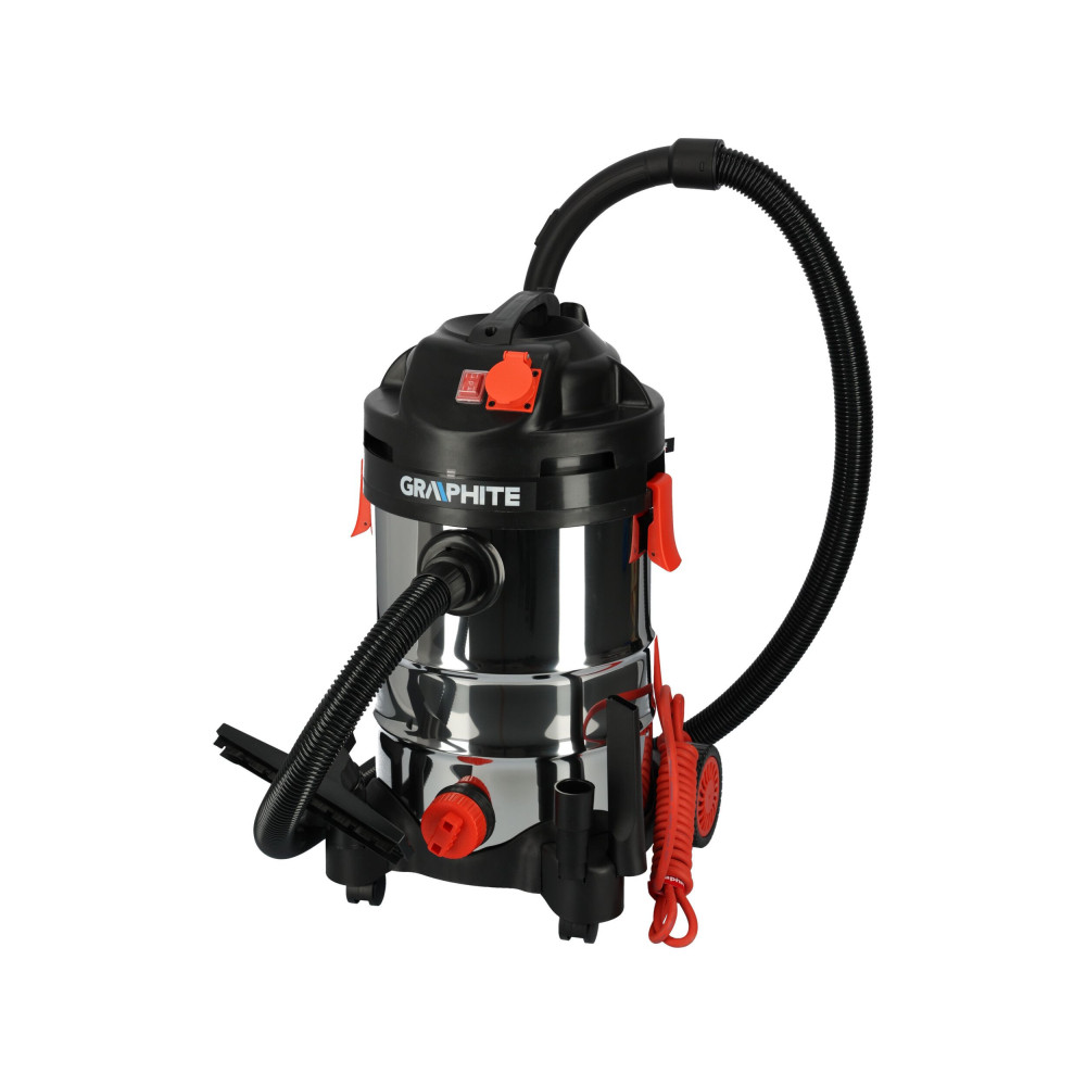 Odkurzacz warsztatowy Graphite 1500 W 30 l - 59G607 - Graphite - 4