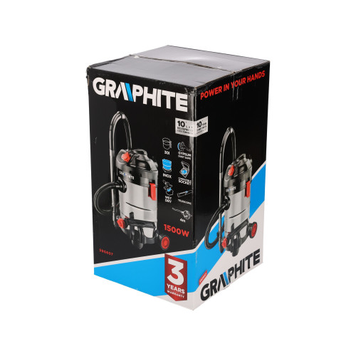 Odkurzacz warsztatowy Graphite 1500 W 30 l - 59G607 - Graphite - 14