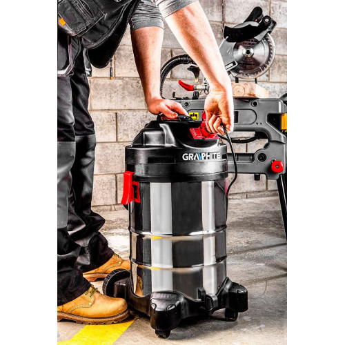 Odkurzacz warsztatowy Graphite 1500 W 30 l - 59G607 - Graphite - 16