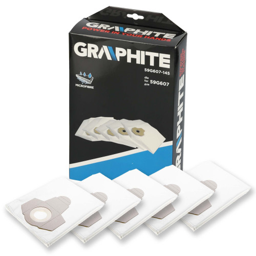 Worki do odkurzacza Graphite 59G607 5 szt. - 59G607-145 - Graphite - 1
