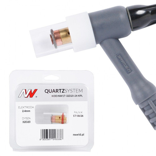 Zestaw części QUARTZSystem 17/18/26 mała soczewka / 2,4 mm / dysza S / Spartus - NW17-32D20-24-KPL - Spartus - 1