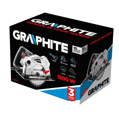 Pilarka tarczowa 1500 W Graphite - 58G492 - Graphite - 1 2