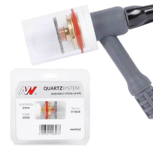 Zestaw części QUARTZSystem 17/18/26 duża soczewka / 2,4 mm / dysza L / Spartus - NW17-47D30-24-KPL - Spartus - 1