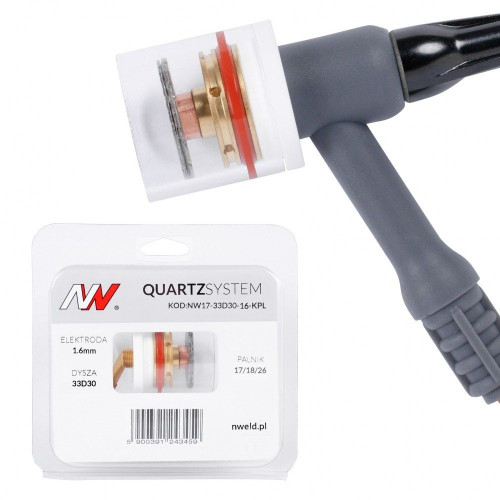 Zestaw części QUARTZSystem 17/18/26 duża soczewka / 1,6 mm / dysza S / Spartus - NW17-33D30-16-KPL - Spartus - 1
