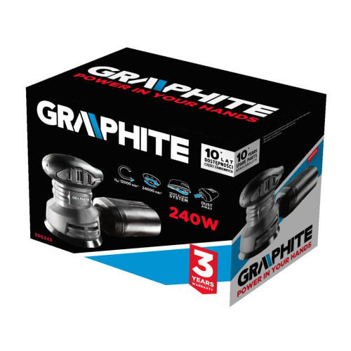 Szlifierka mimośrodowa 240 W Graphite - 59G343 - Graphite - 1 2