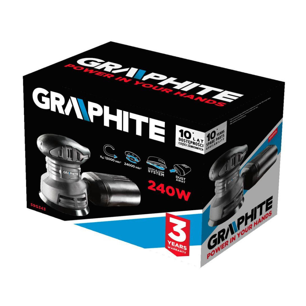 Szlifierka mimośrodowa 240 W Graphite - 59G343 - Graphite - 2