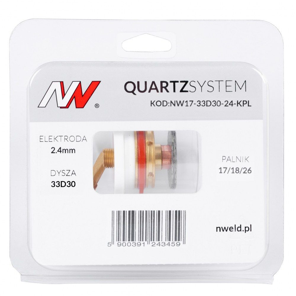 Zestaw części QUARTZSystem 17/18/26 duża soczewka / 2,4 mm / dysza S / Spartus - NW17-33D30-24-KPL - Spartus - 5