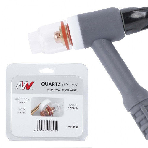 Zestaw części QUARTZSystem 17/18/26 standard D14 wersja krótka / 2,4 mm / Spartus - NW17-25D10-24-KPL - Spartus - 1
