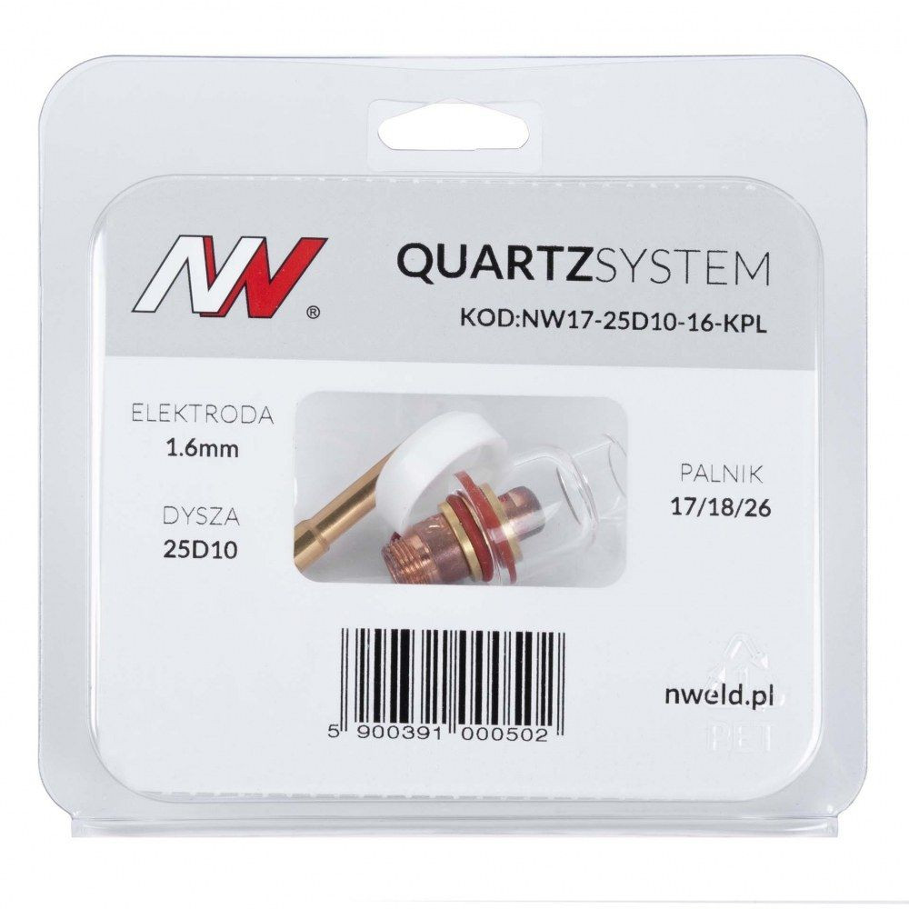 Zestaw części QUARTZSystem 17/18/26 standard D14 wersja krótka / 1,6 mm / Spartus - NW17-25D10-16-KPL - Spartus - 5