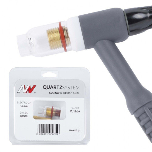 Zestaw części QUARTZSystem 17/18/26 soczewka wersja krótka / 1,6 mm / Spartus - NW17-33D10-16-KPL - Spartus - 1