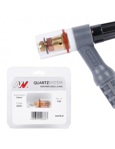 Zestaw części QUARTZSystem 9/20 mała soczewka (wymienne sitko) / 2,4 mm / dysza S / Spartus - NW9-25D21-24-KPL - Spartus - 1