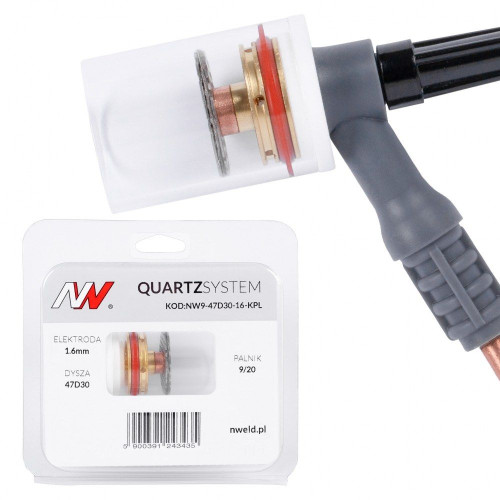 Zestaw części QUARTZSystem 9/20 duża soczewka / 1,6 mm / dysza L / Spartus - NW9-47D30-16-KPL - Spartus - 1