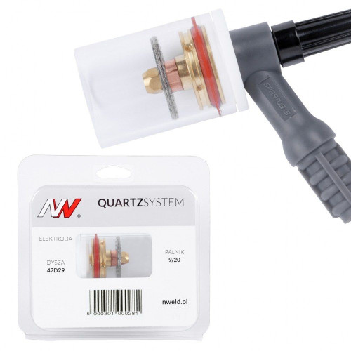 Zestaw części QUARTZSystem 9/20 duża soczewka (wymienne sitko) / 2,4 mm / dysza L / Spartus - NW9-47D29-24-KPL - Spartus - 1