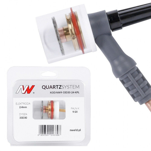 Zestaw części QUARTZSystem 9/20 duża soczewka / 2,4 mm / dysza S / Spartus - NW9-33D30-24-KPL - Spartus - 1