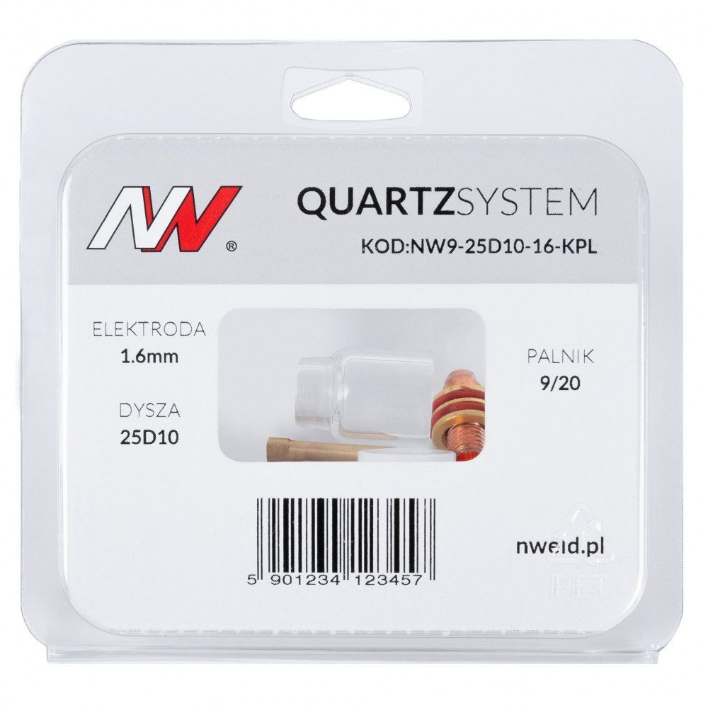 Zestaw części QUARTZSystem 9/20 standard D14 / 1,6 mm / Spartus - NW9-25D10-16-KPL - Spartus - 5