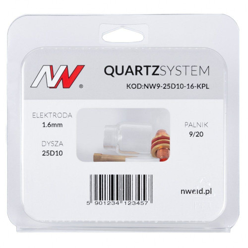 Zestaw części QUARTZSystem 9/20 standard D14 / 1,6 mm / Spartus - NW9-25D10-16-KPL - Spartus - 5