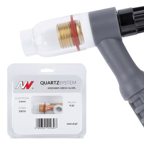 Zestaw części QUARTZSystem 9/20 soczewka / 1,6 mm / dysza kielich / Spartus - NW9-28D11-16-KPL - Spartus - 1