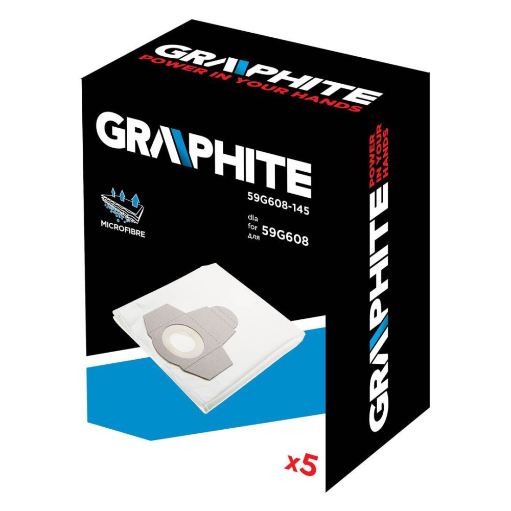 Worki do odkurzacza Graphite 59G608 5 szt. - 59G608-145 - Graphite - 3