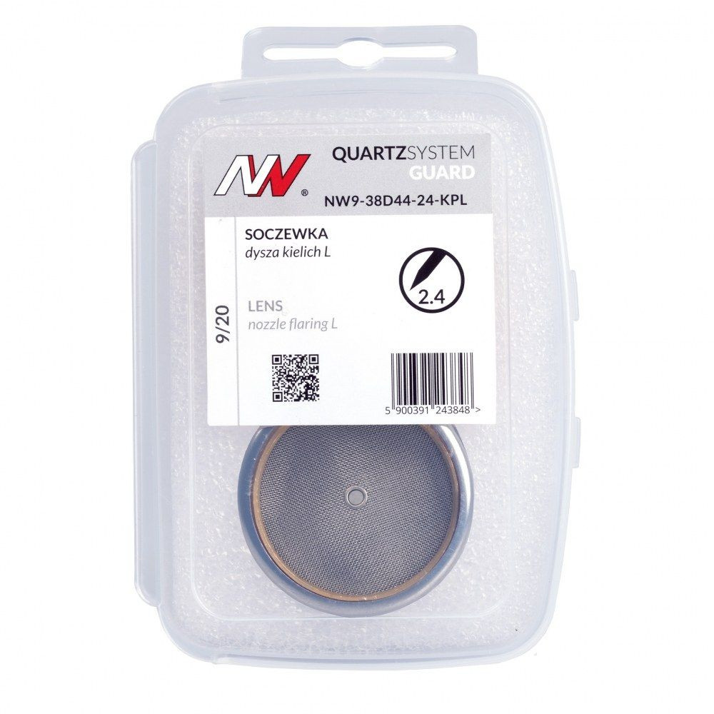 Zestaw części QUARTZSystem 9/20 soczewka Guard / 2,4 mm / dysza kielich L nr 24 / Spartus - NW9-38D44-24-KPL - Spartus - 5