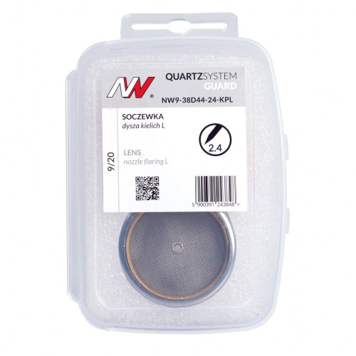 Zestaw części QUARTZSystem 9/20 soczewka Guard / 2,4 mm / dysza kielich L nr 24 / Spartus - NW9-38D44-24-KPL - Spartus - 5