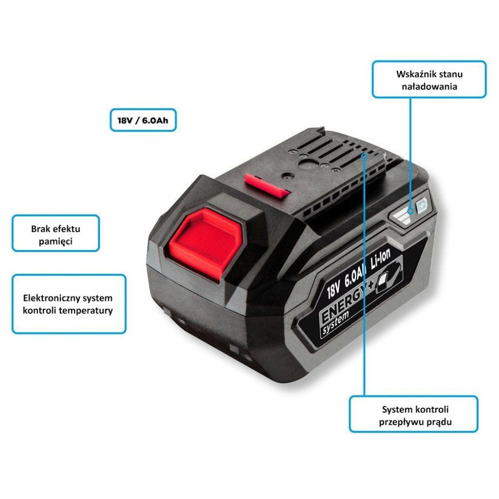 Akumulator Energy+ 6.0 Ah / 18 V Graphite - 58G086 - Graphite - 3