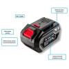 Akumulator Energy+ 6.0 Ah / 18 V Graphite - 58G086 - Graphite - 3