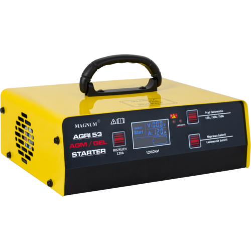 Prostownik z rozruchem Magnum AGRI 53 AGM / GEL Starter - U Ł AGRI53 - Magnum - 1 2