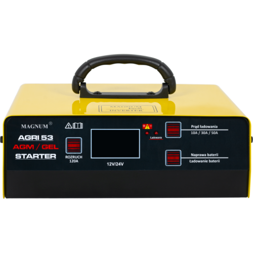 Prostownik z rozruchem Magnum AGRI 53 AGM / GEL Starter - U Ł AGRI53 - Magnum - 3
