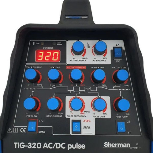 Spawarka Sherman TIG 320 AC/DC Pulse - zestaw wodny WS-7,5LT - 7811748-G - Sherman - 6