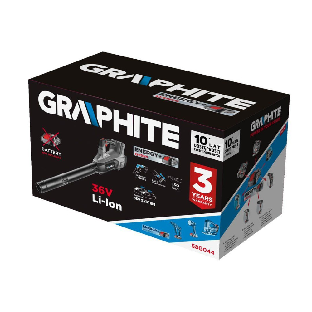 Dmuchawa do liści akumulatorowa Energy+ Graphite - 58G044 - Graphite - 5